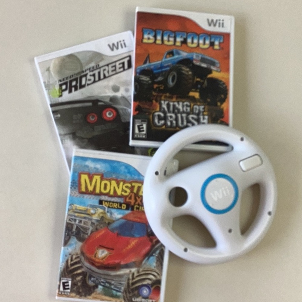 Need For Speed Pro Street Wii Game & Monster 4x4 & Bigfoot King Crush Nintendo - Picture 6 of 7